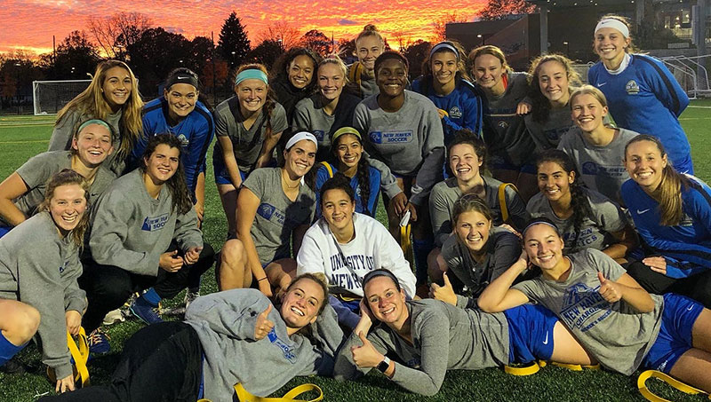 Image of the women’s soccer team.