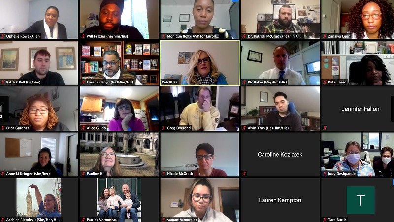 Image of the virtual discussion on civil unrest.