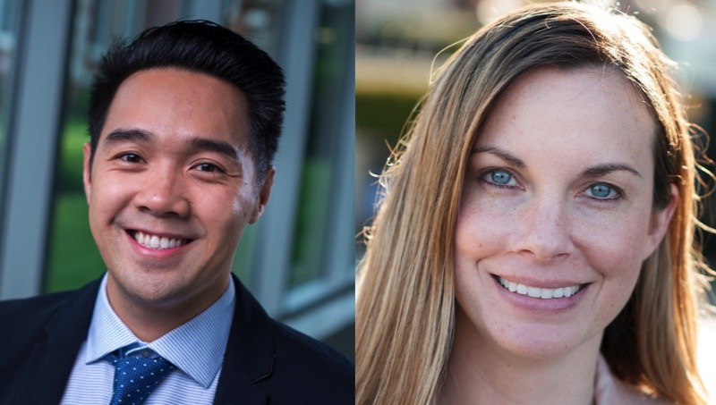Picture of Alvin Tran and Jenna Sheffield.