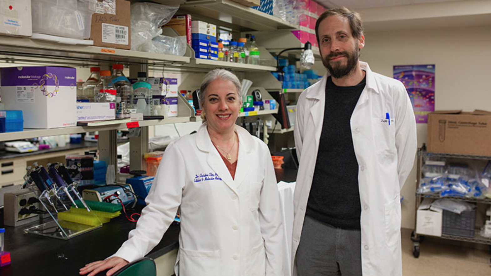 Image of Tina Zito, Ph.D., and Carter Takacs, Ph.D.