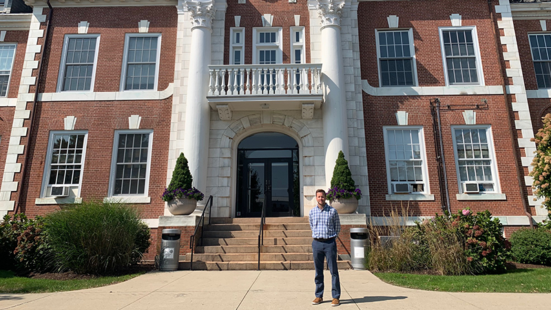 Paul Bourgeois, Ph.D., CRC, NCC, on campus.