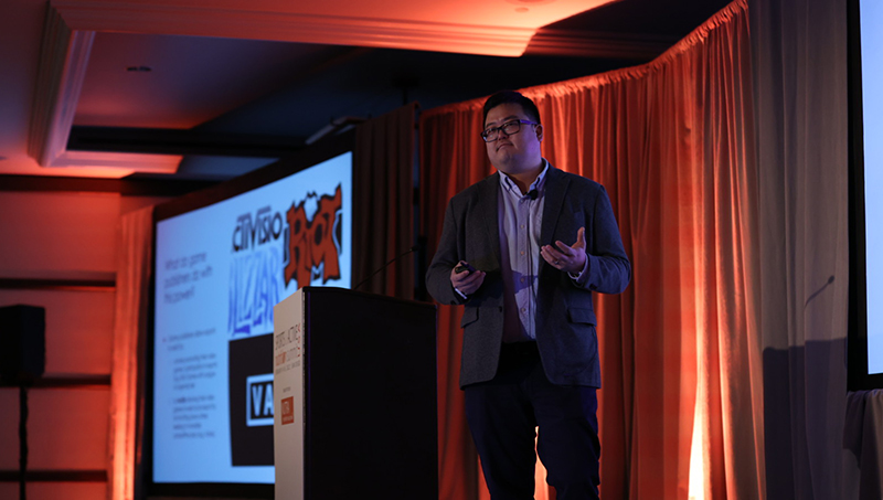 Jason Chung, B.C.L., LL.B. speaks at the Sports & Active Nutrition Summit.