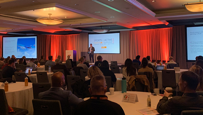 Jason Chung, B.C.L., LL.B. discussed the esports industry at the Sports /U+0026 Active Nutrition Summit.