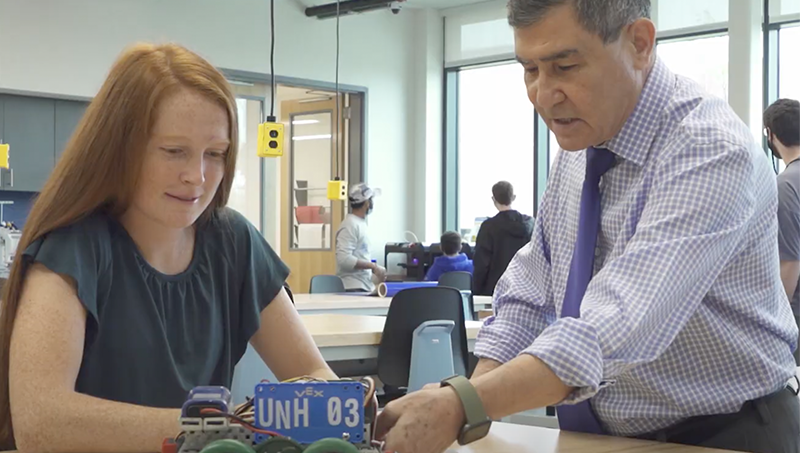 Mackenzie Myers ’22 and Ali Golbazi, Ph.D.