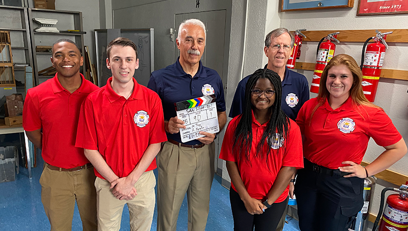 Left to right: Matthew Brown, Patrick Ethier, Bruce Varga, Sierra Hawkins, Robert Healey, Mckenzee Juratovic.