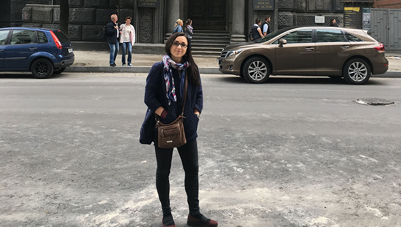 Olena Lennon, Ph.D., in Kyiv, Ukraine.