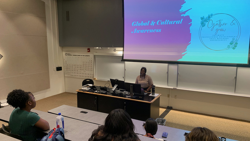 Anita Sebabi leads a discussion