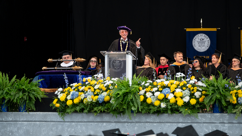 Steven H. Kaplan, Ph.D., addresses the Class of 2023.