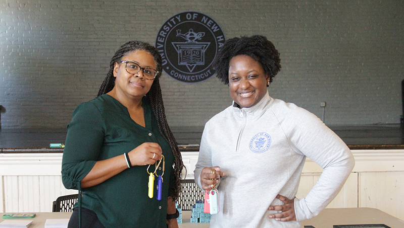 Yvonne Sanders ’01, ’08 M.A., assistant director of the Accessibility Resources Center, and Ashley McDowell ’14, ’17 M.S. ’29 Ph.D.
