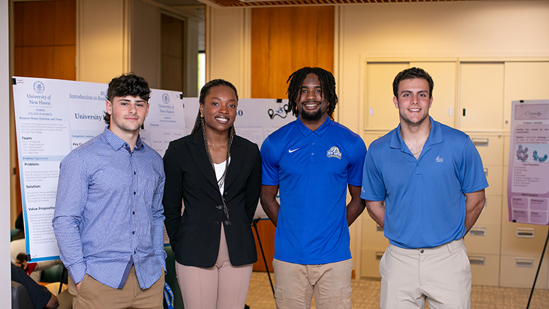 The pitch competition and expo was a fun way for students to share their ideas with the University community.