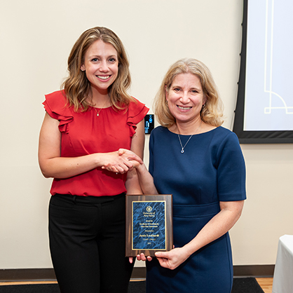Jamie Luckhardt, MPH, CHES (left).