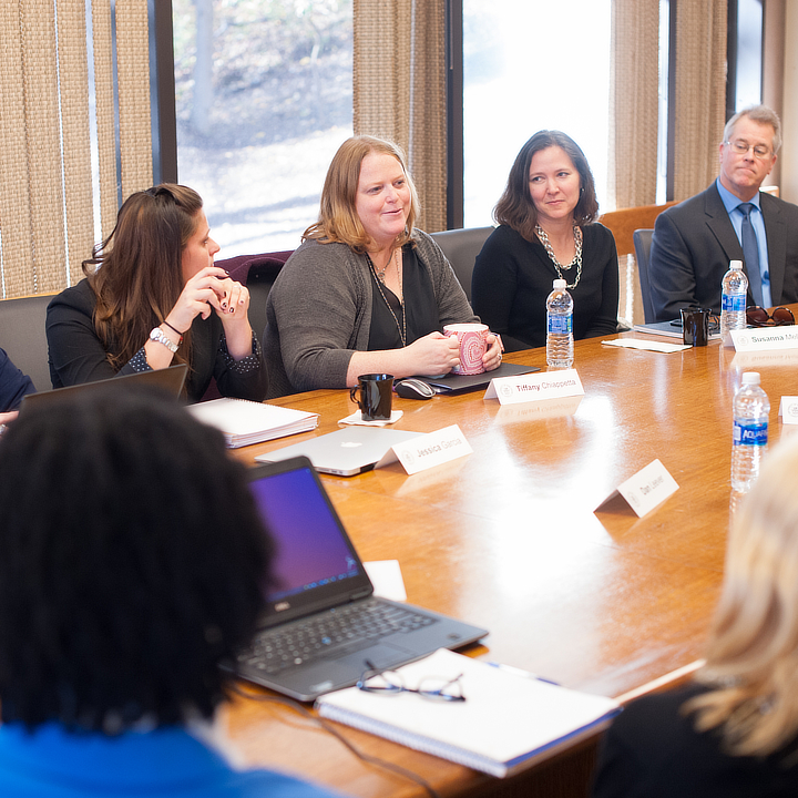 Business people at conference table