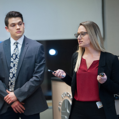 Students presenting