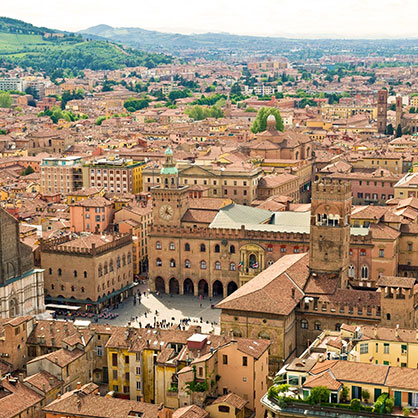 Bologna aerial view
