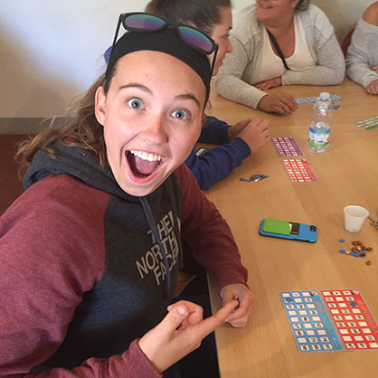Students playing games