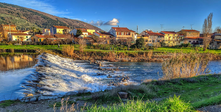 Italian town by water