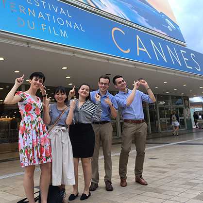 Students at Cannes festival
