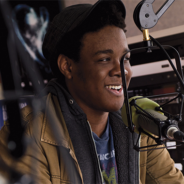 DJ at radio station