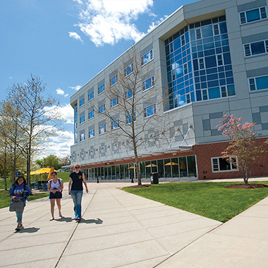 Outside Bergami Hall