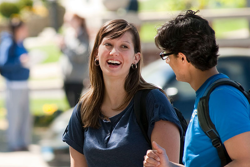 Students talking