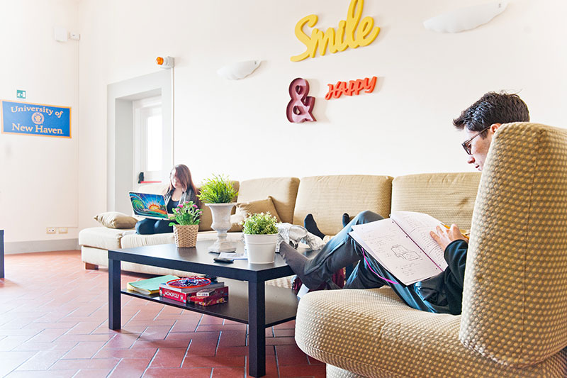 Students studying